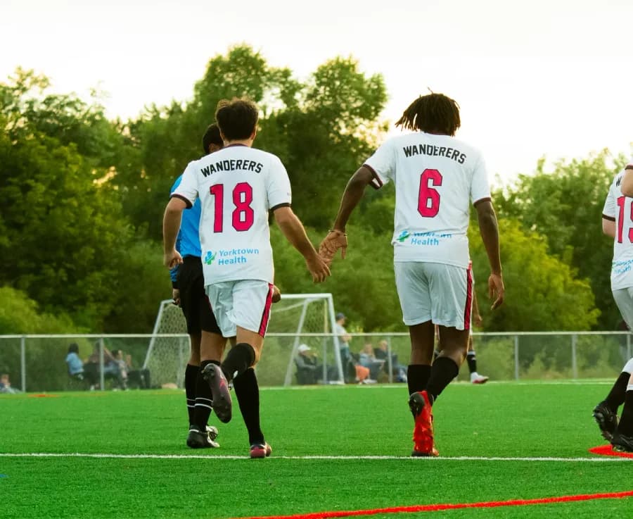 Wheaton Wanderers FC vs North United FC, home opener at Camera Park