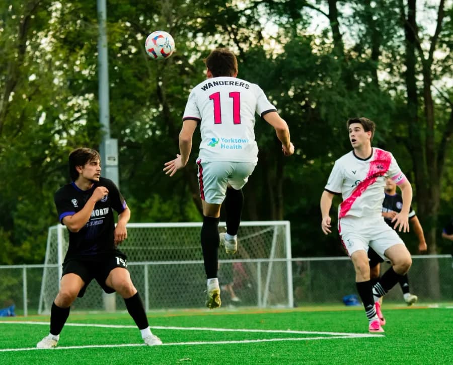 Wheaton Wanderers FC vs North United FC, home opener at Camera Park