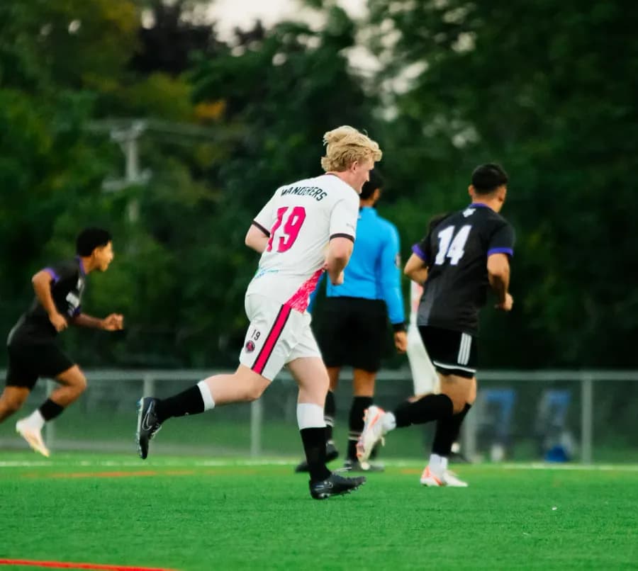 Wheaton Wanderers FC vs North United FC, home opener at Camera Park