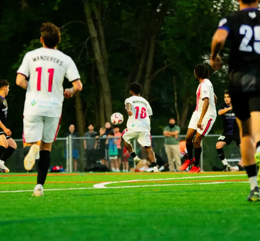Wheaton Wanderers FC vs North United FC, home opener at Camera Park