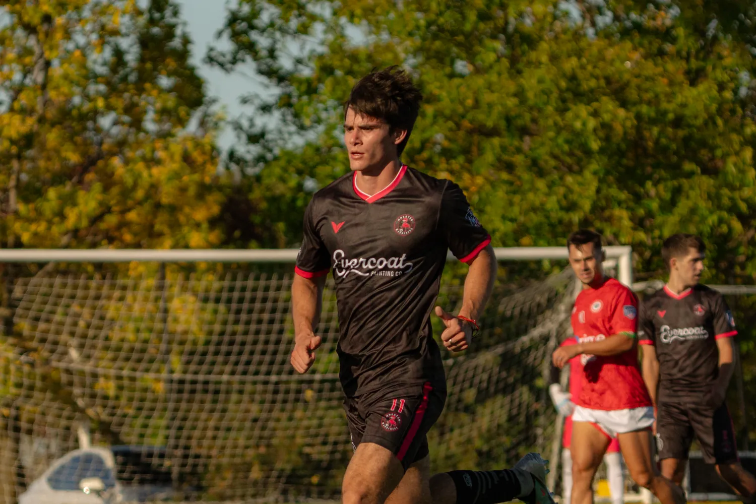 Alexander Vladimirov in action for the Wanderers