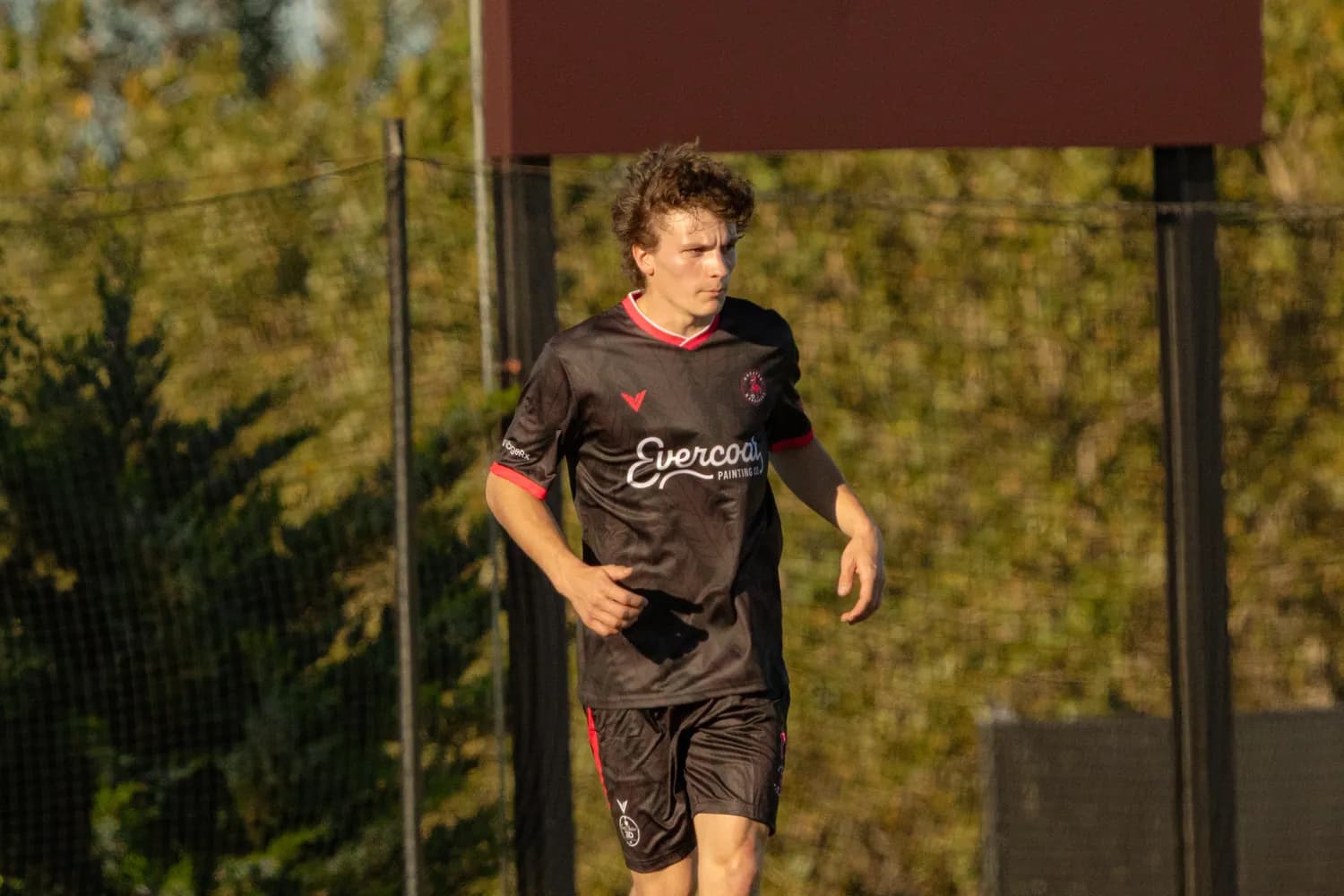 Joshua Sfura in action for the Wanderers